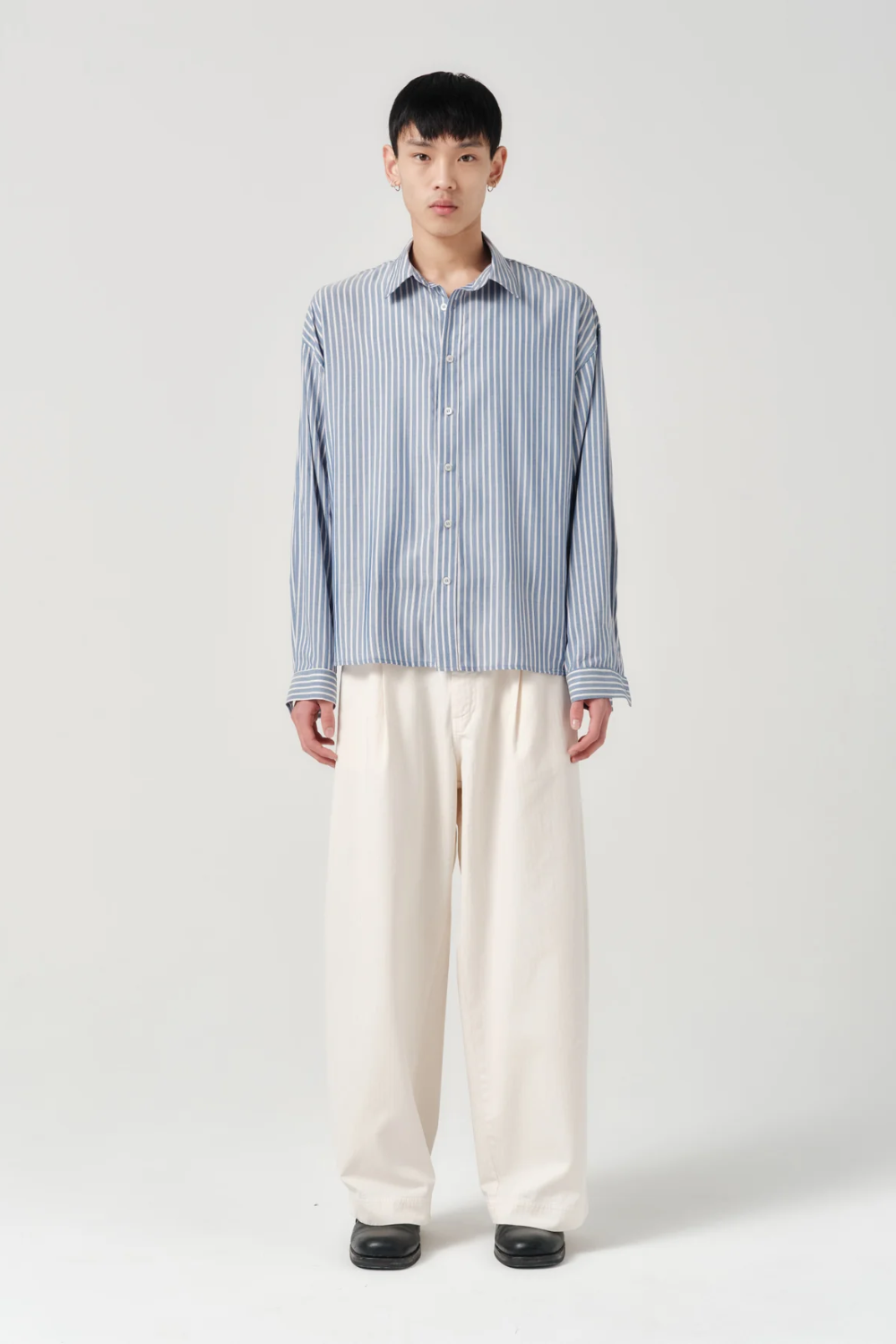 ASHA JASPER - Executive Shirt - Railroad Stripe | ASHA JASPER | Mad About The Boy