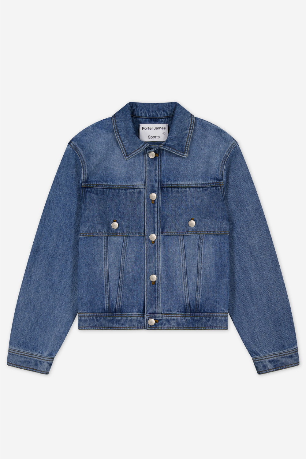 Denim Trucker Jacket - Light Mid-Wash | PORTER JAMES SPORTS | Mad About The Boy