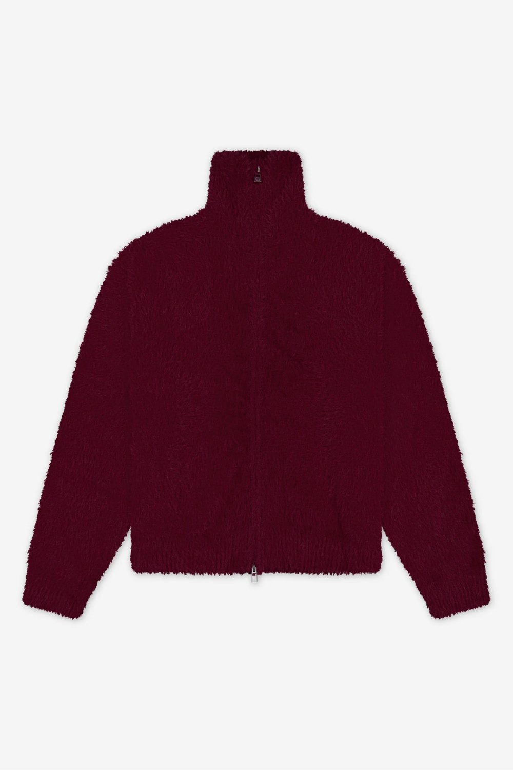 Brushed Knitted Zip Up / Burgundy | PORTER JAMES SPORTS | Mad About The Boy