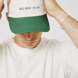 Mad About The Boy Dad Cap - Cream & Green | Mad About The Boy | Mad About The Boy