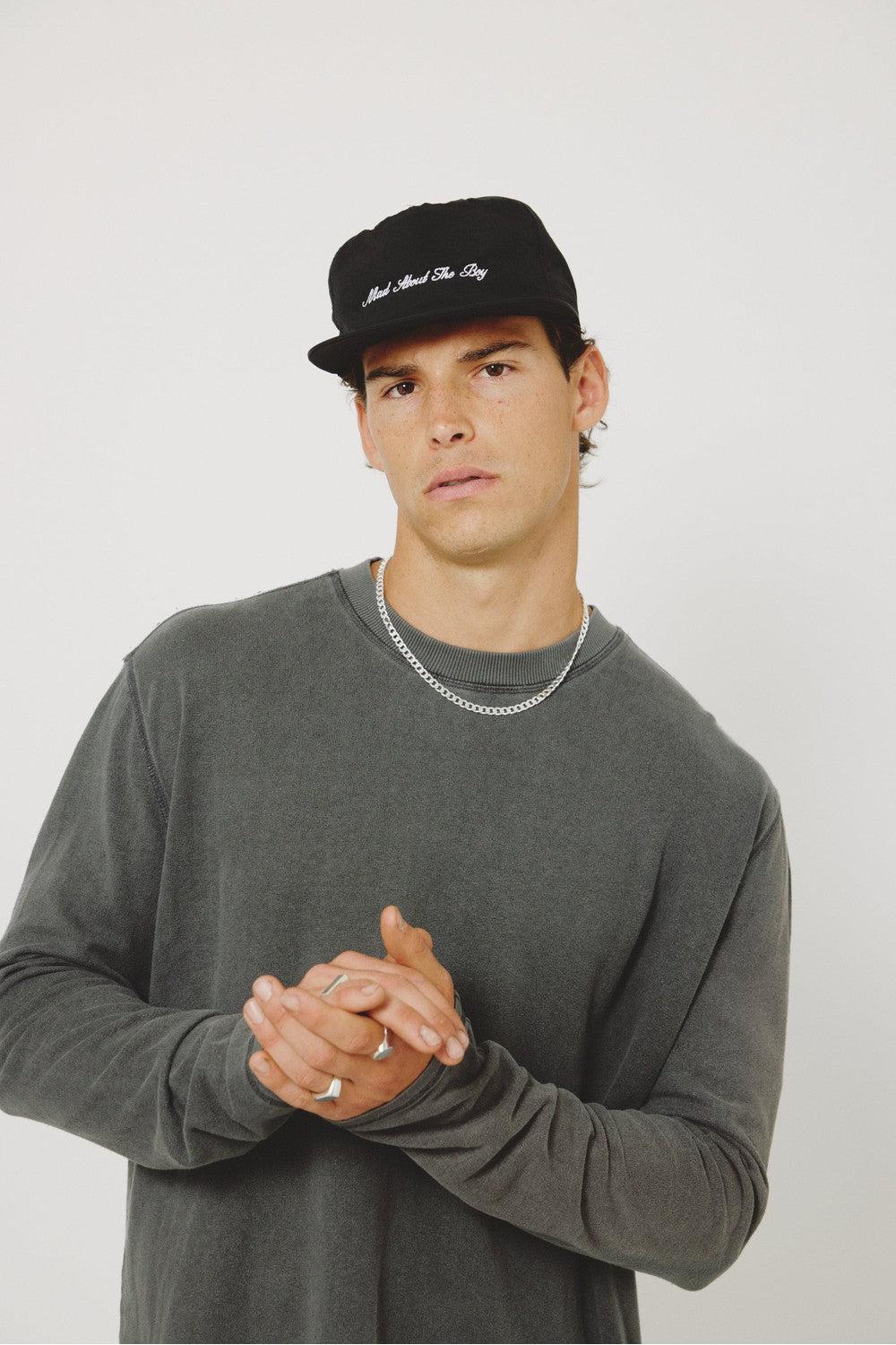 Mad About The Boy Script Logo Cap - Black | Mad About The Boy | Mad About The Boy