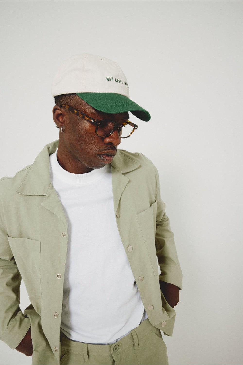 Mad About The Boy Dad Cap - Cream & Green | Mad About The Boy | Mad About The Boy