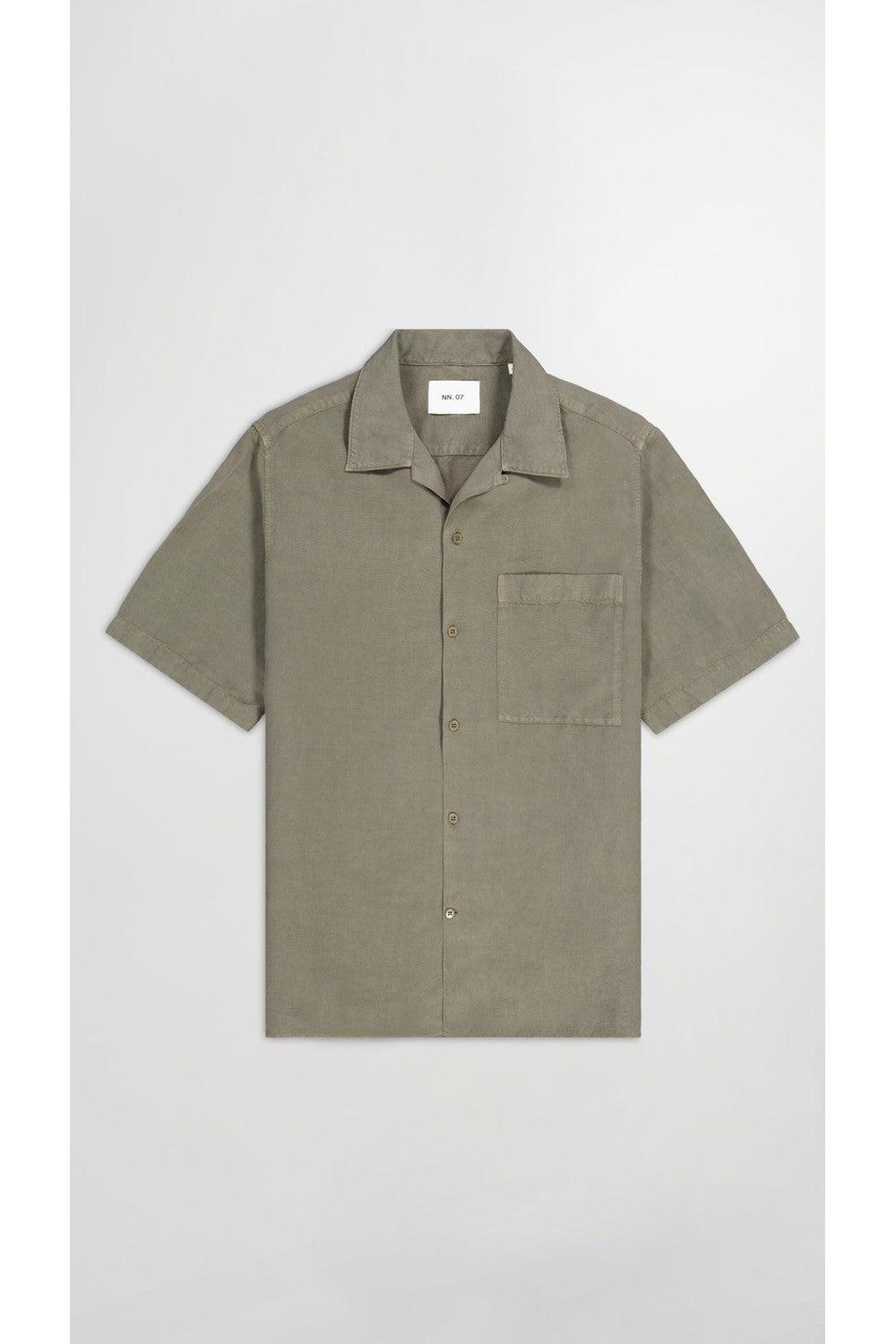NN.07 Julio Linen Blend Shirt Capers | NN07 | Mad About The Boy