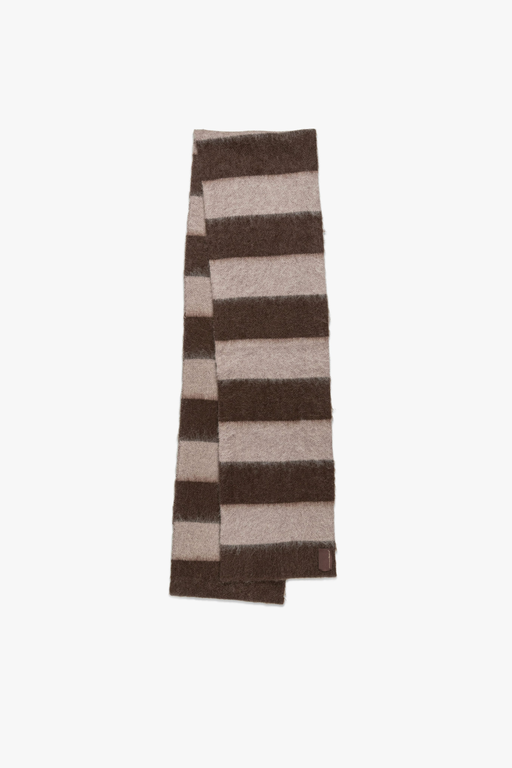 Wool Mohair Striped Scarf - Mocha | Observe Gallery | Mad About The Boy
