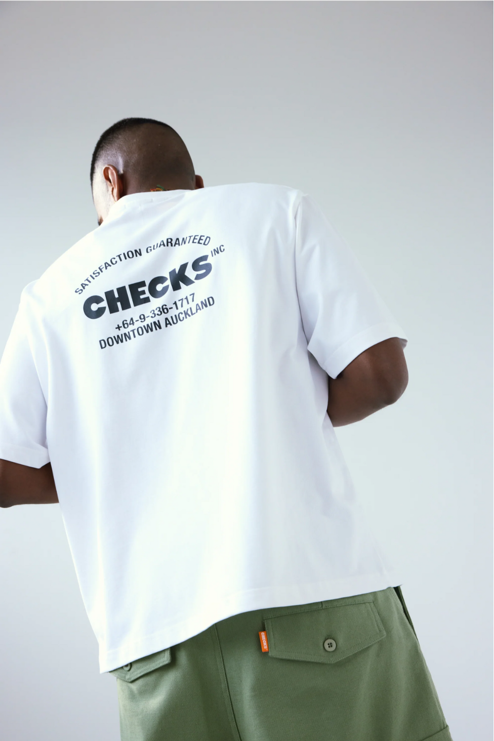 Lockup T-Shirt - White | Checks Downtown | Mad About The Boy