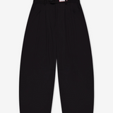 Wool Dart Knee Pleated Trousers - Black | PORTER JAMES SPORTS | Mad About The Boy