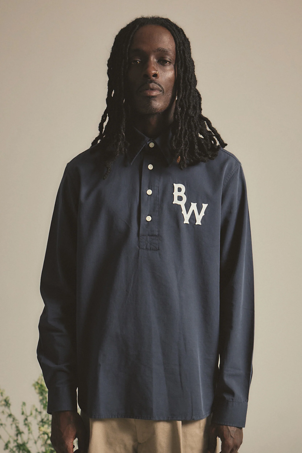 Benny L/S Shirt - Navy | Brotherwolf | Mad About The Boy