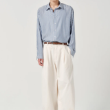 ASHA JASPER - Volume Trouser - Natural Herringbone | ASHA JASPER | Mad About The Boy