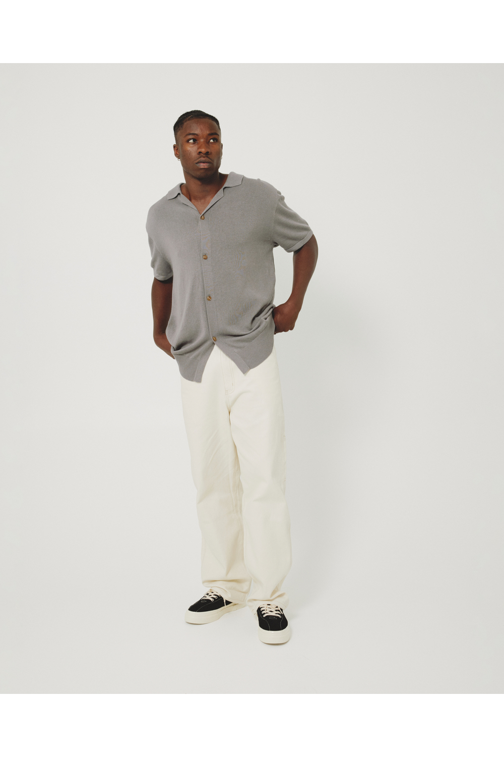 Kore Studios Camper Knit SS Shirt - Ash | Kore Studios | Mad About The Boy