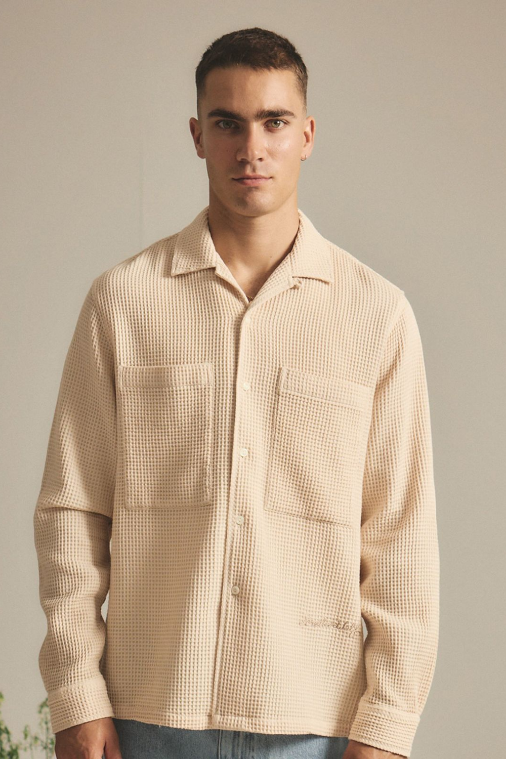 Buckley L/S Shirt - Cream | Brotherwolf | Mad About The Boy