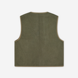 Reversible Waistcoat - Tan / Olive Canvas | PORTER JAMES SPORTS | Mad About The Boy