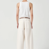 ASHA JASPER - Volume Trouser - Natural Herringbone | ASHA JASPER | Mad About The Boy