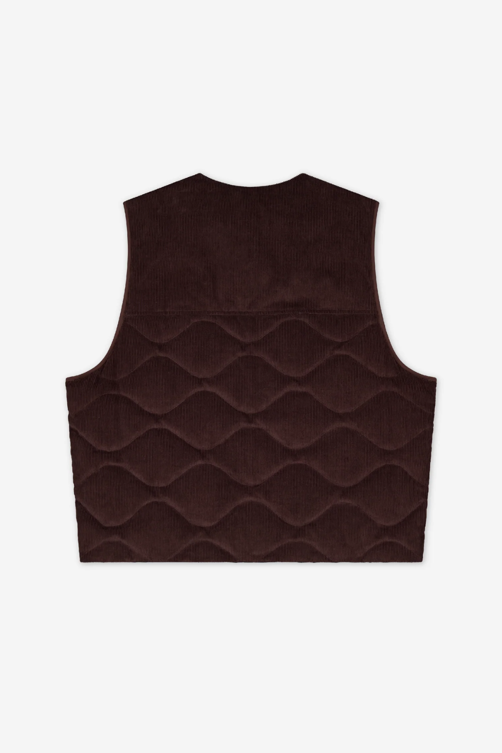 Porter James - Reversible Puffer Vest - Black Gloss / Brown Cord | PORTER JAMES SPORTS | Mad About The Boy