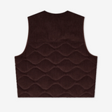 Porter James - Reversible Puffer Vest - Black Gloss / Brown Cord | PORTER JAMES SPORTS | Mad About The Boy