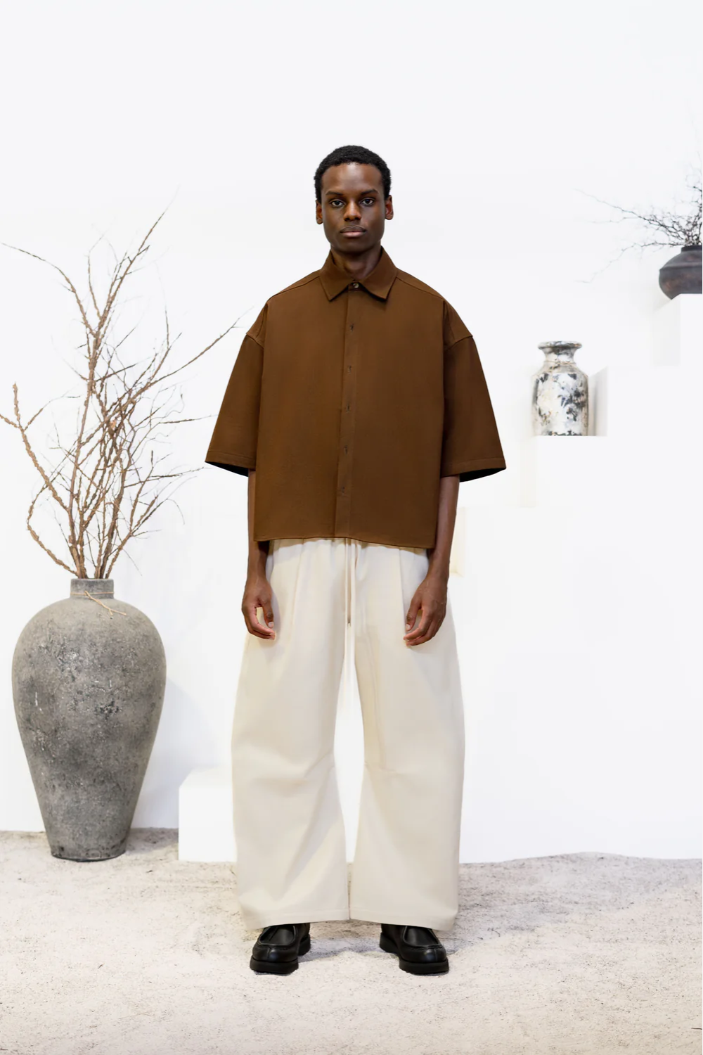 SS Twill Shirt - Tobacco | SOLACE THEORY | Mad About The Boy