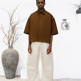 SS Twill Shirt - Tobacco | SOLACE THEORY | Mad About The Boy