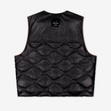 Porter James - Reversible Puffer Vest - Black Gloss / Brown Cord | PORTER JAMES SPORTS | Mad About The Boy