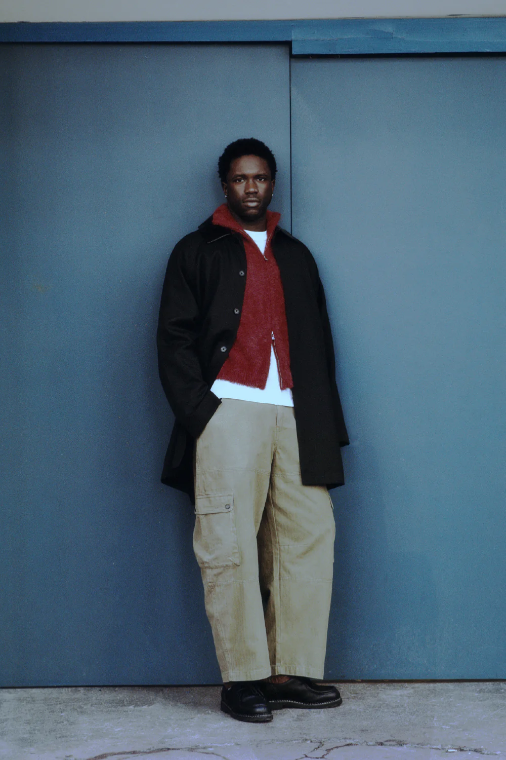 Brushed Knitted Zip Up / Burgundy | PORTER JAMES SPORTS | Mad About The Boy
