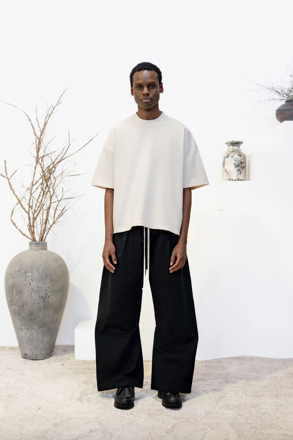 Pleated Pant - Black | SOLACE THEORY | Mad About The Boy