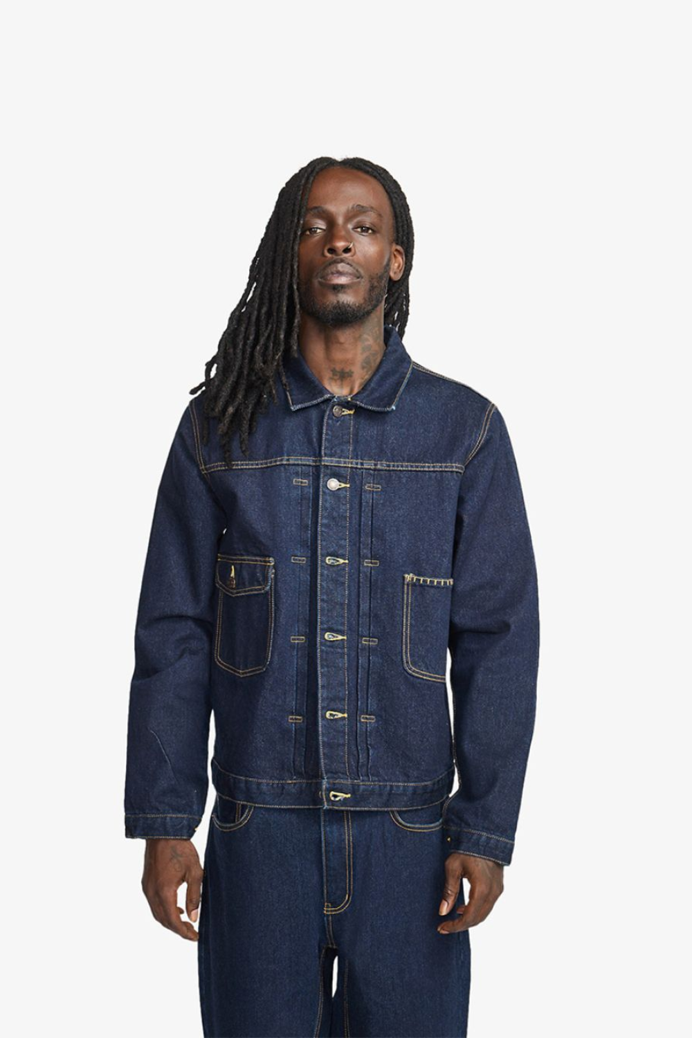 Brother Wolf Duty Jacket Indigo | Brotherwolf | Mad About The Boy