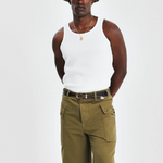 Brother Wolf Perforated Tank White | Brotherwolf | Mad About The Boy