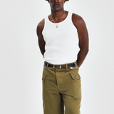 Brother Wolf Perforated Tank White | Brotherwolf | Mad About The Boy