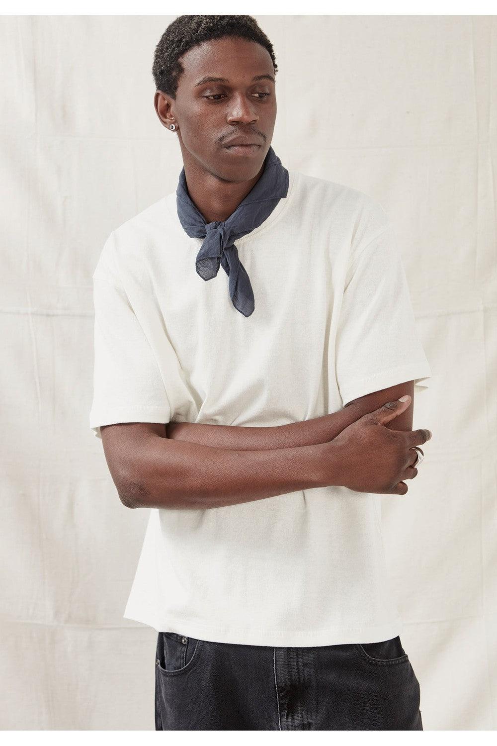 Commoners Hemp Jersey SS Tee - Rice White | COMMONERS | Mad About The Boy