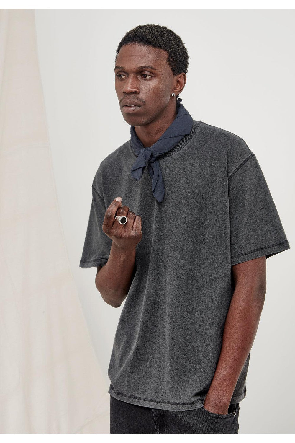 Commoners Hemp Jersey SS Tee Vintage Grey | COMMONERS | Mad About The Boy