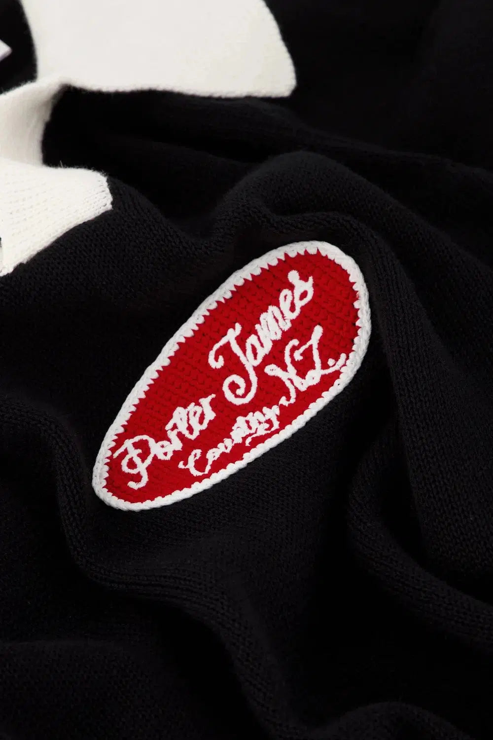 Porter James Sports S/S Cropped Rugby Knit Black/White | PORTER JAMES SPORTS | Mad About The Boy