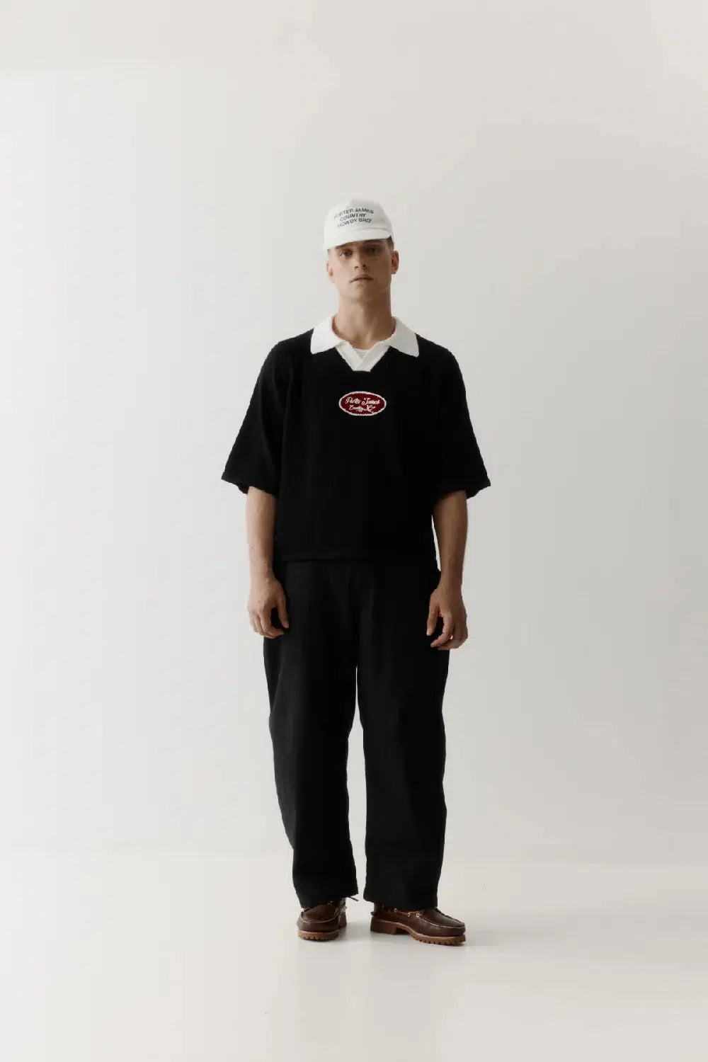 Porter James Sports S/S Cropped Rugby Knit Black/White | PORTER JAMES SPORTS | Mad About The Boy