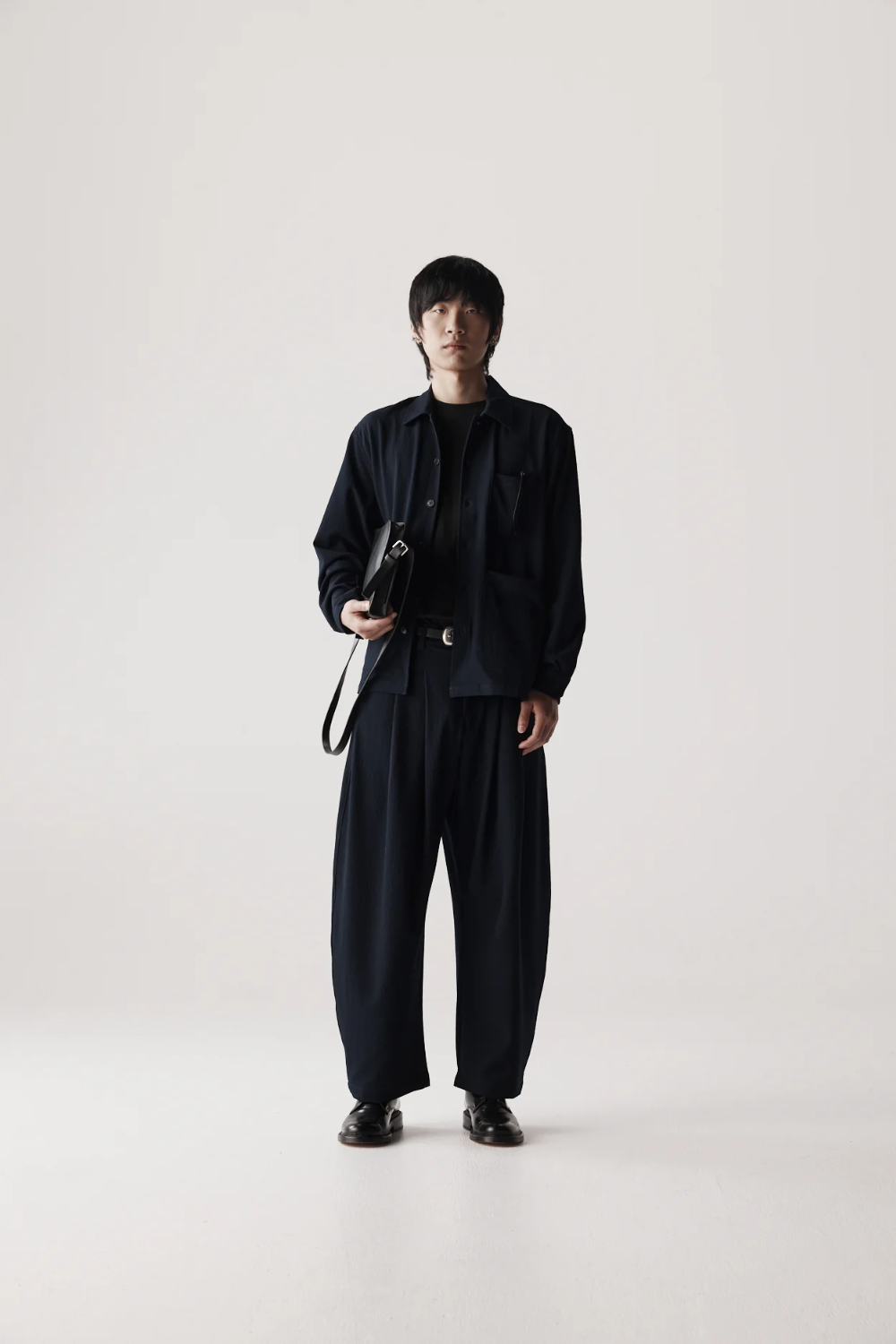 Re-Stocked Dart Knee Pleated Trousers - Navy Seersucker | PORTER JAMES SPORTS | Mad About The Boy