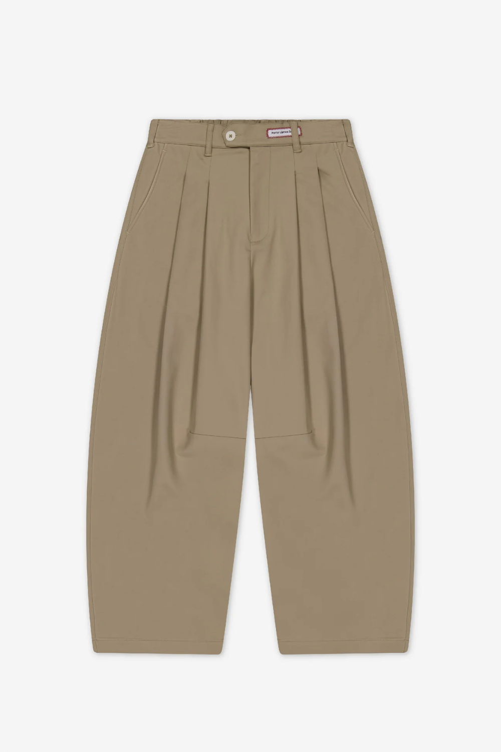 Dart Knee Pleated Trousers - Sand | PORTER JAMES SPORTS | Mad About The Boy