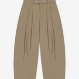 Dart Knee Pleated Trousers - Sand | PORTER JAMES SPORTS | Mad About The Boy