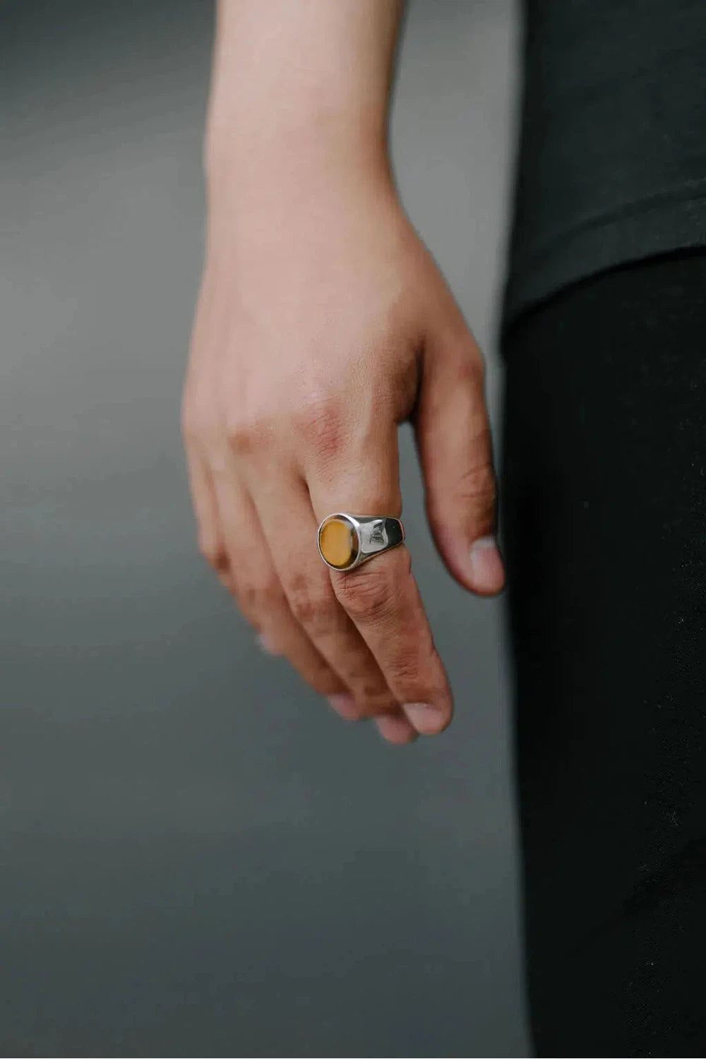 Don Du Ciel Oval Signet Tiger Eye | DON DU CIEL | Mad About The Boy