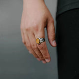 Don Du Ciel Oval Signet Tiger Eye | DON DU CIEL | Mad About The Boy