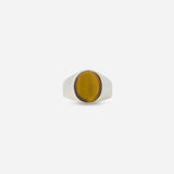 Don Du Ciel Oval Signet Tiger Eye | DON DU CIEL | Mad About The Boy