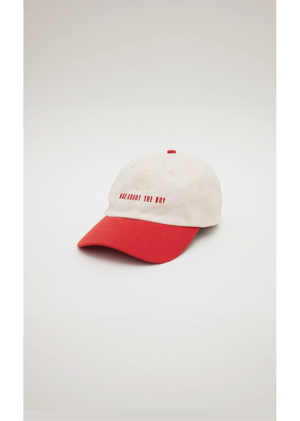 Mad About The Boy Dad Cap - Red & Cream | Mad About The Boy | Mad About The Boy