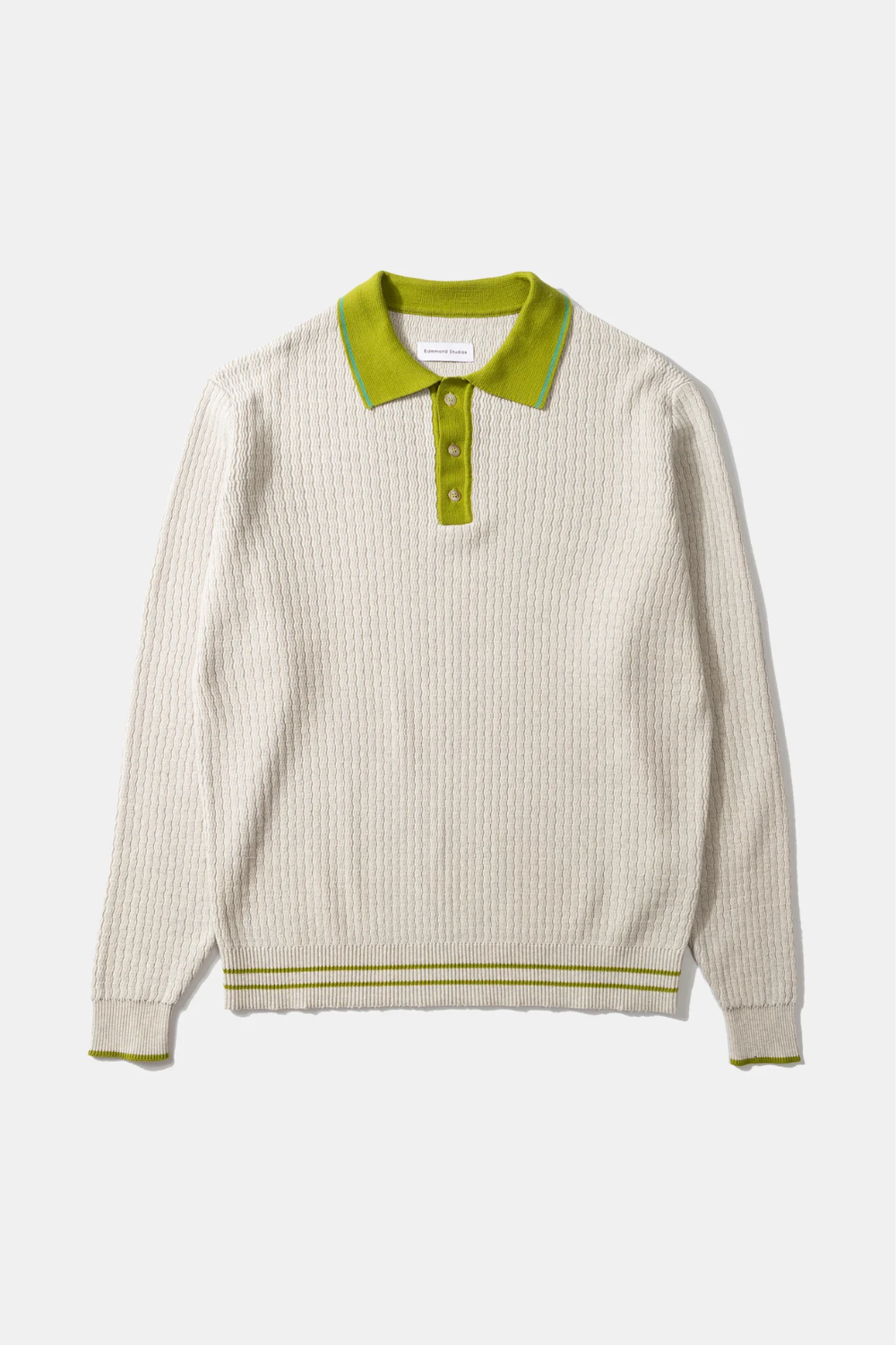 Edmmond Studios Knitted Polo Off White | Edmmond Studios | Mad About The Boy