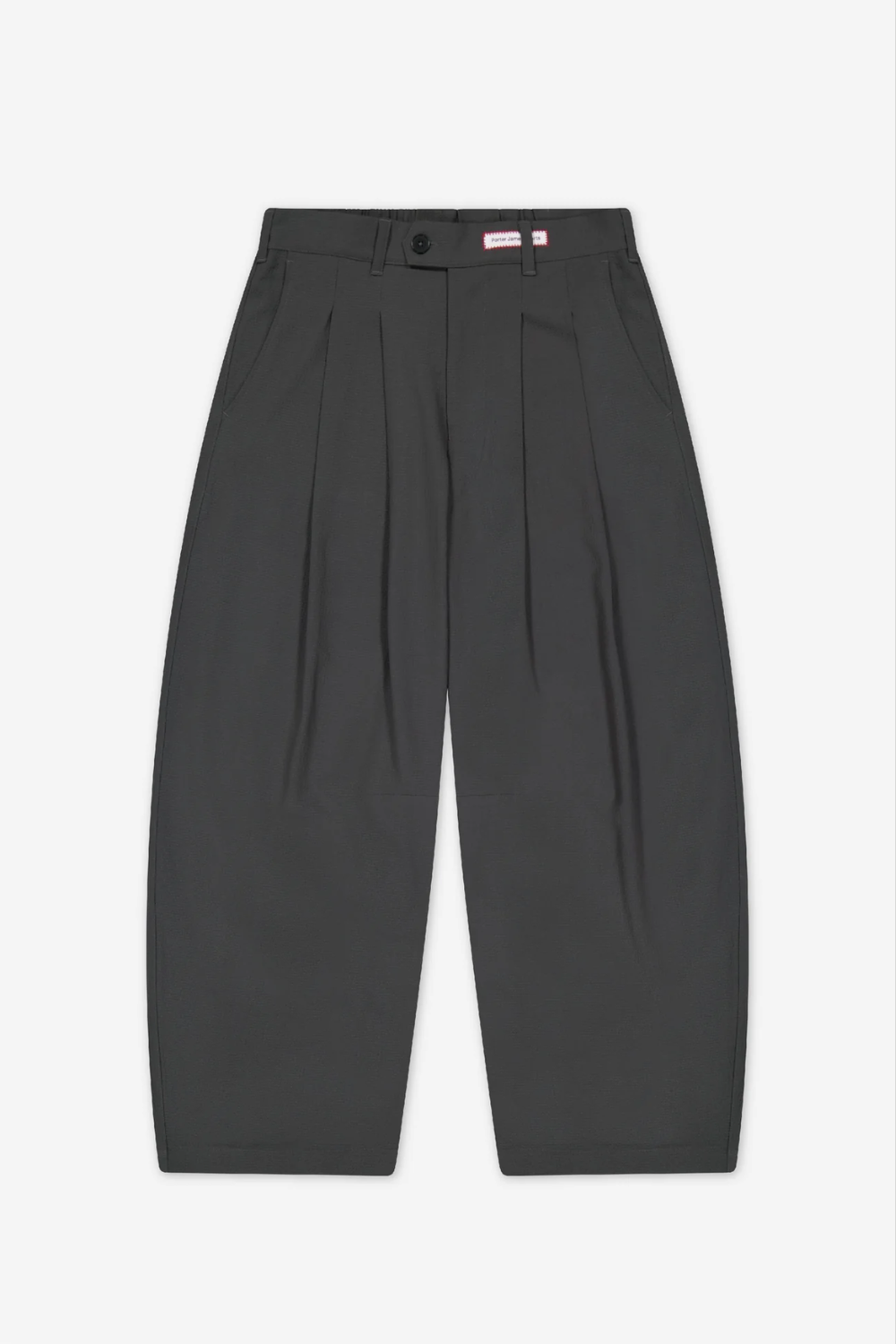 Dart Knee Pleated Trousers - Olive Grey Seersucker | PORTER JAMES SPORTS | Mad About The Boy