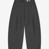 Dart Knee Pleated Trousers - Olive Grey Seersucker | PORTER JAMES SPORTS | Mad About The Boy