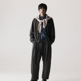 Dart Knee Pleated Trousers - Olive Grey Seersucker | PORTER JAMES SPORTS | Mad About The Boy