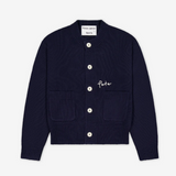 Organic Cotton Cardigan Navy | PORTER JAMES SPORTS | Mad About The Boy