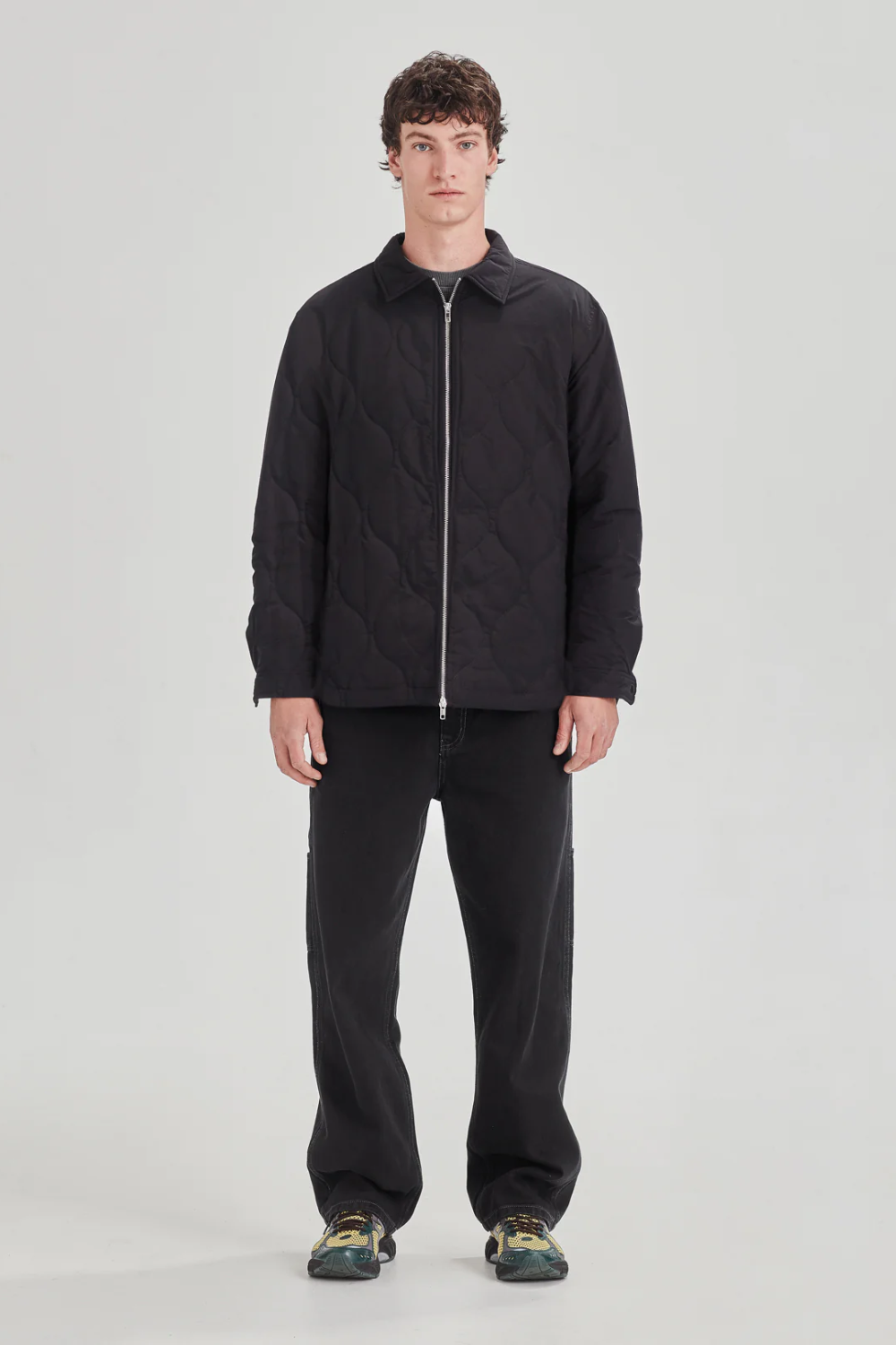 QUILTED ZIP JACKET - BLACK | COMMONERS | Mad About The Boy
