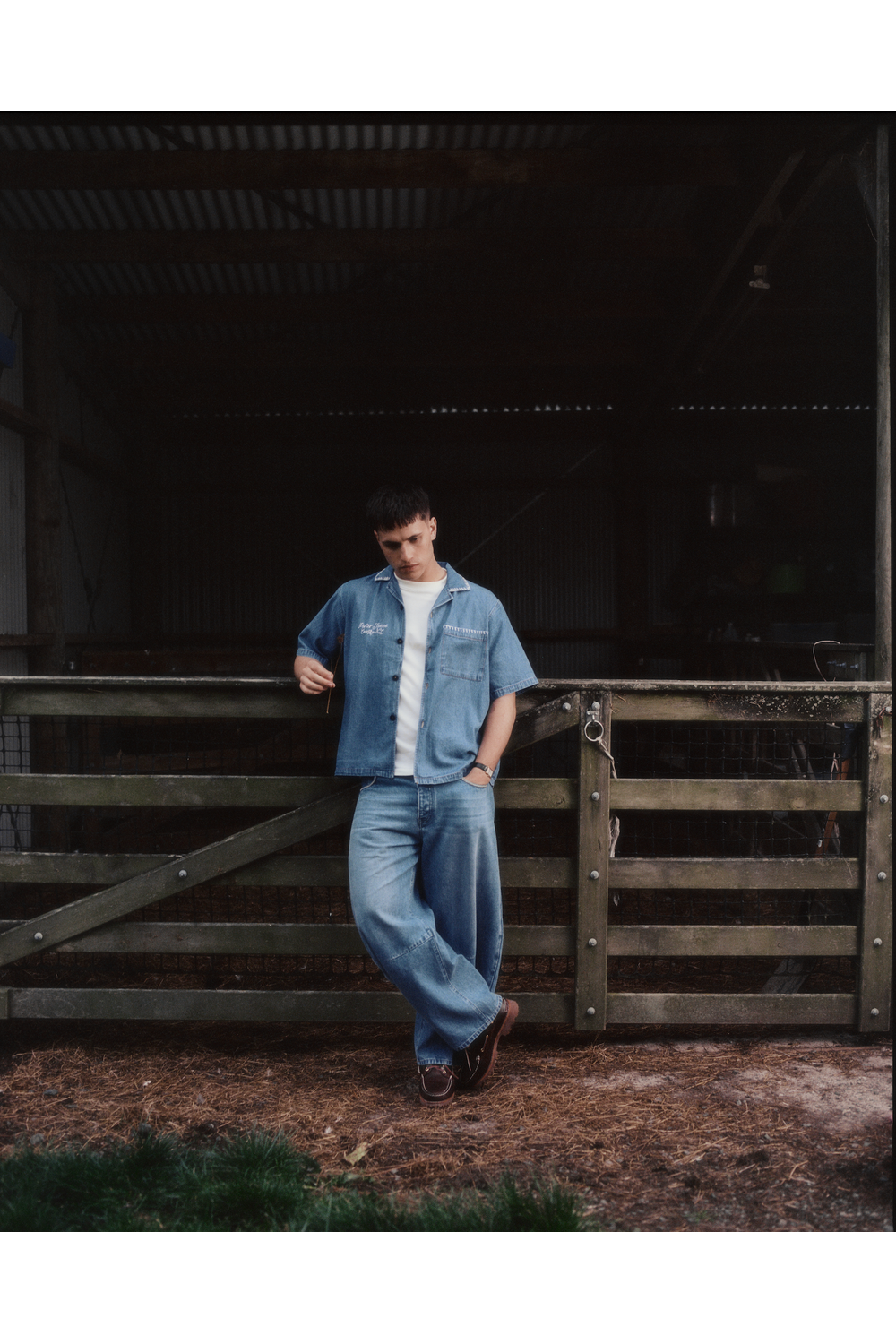 Porter James Sports Revere Shirt w/Pocket Denim | PORTER JAMES SPORTS | Mad About The Boy