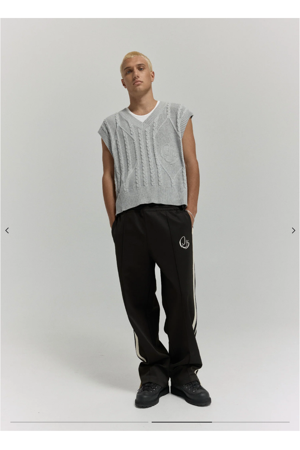 Cable Knit Cropped Vest | PORTER JAMES SPORTS | Mad About The Boy