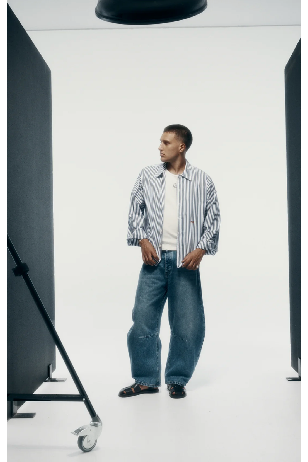 Big Business Shirt - Navy Stripe | PORTER JAMES SPORTS | Mad About The Boy
