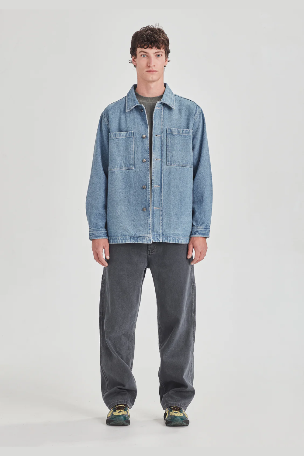 UTILITY SHACKET BLUE RINSE | COMMONERS | Mad About The Boy