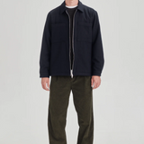 WOOL BLEND SHACKET / NAVY | COMMONERS | Mad About The Boy