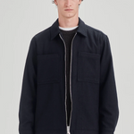 WOOL BLEND SHACKET / NAVY | COMMONERS | Mad About The Boy