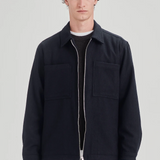 WOOL BLEND SHACKET / NAVY | COMMONERS | Mad About The Boy